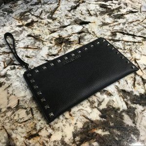Michael Kors Studded Zip Wristlet - Black